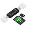 3 in 1 OTG Type-C Card Reader Type C USB 2.0 A Micro USB Combo to 2 Slot TF SD Card Reader for Smartphone for PC