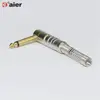 6.35mm Metal Stereo Plug Metal Housing W/Spring Wire Protection Audio Jack Plug