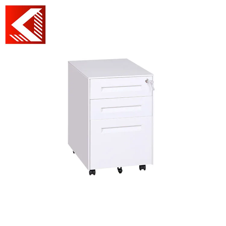 Qatar Hot Used Under Desk Small Three Drawer Pedestal Cabinet