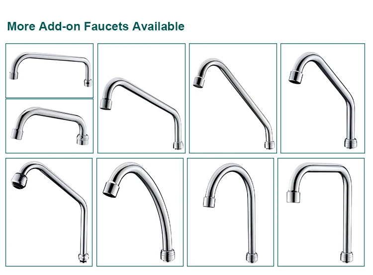 Best Commercial Dual Handle Deck Mount Kitchen Sink Mixer Taps