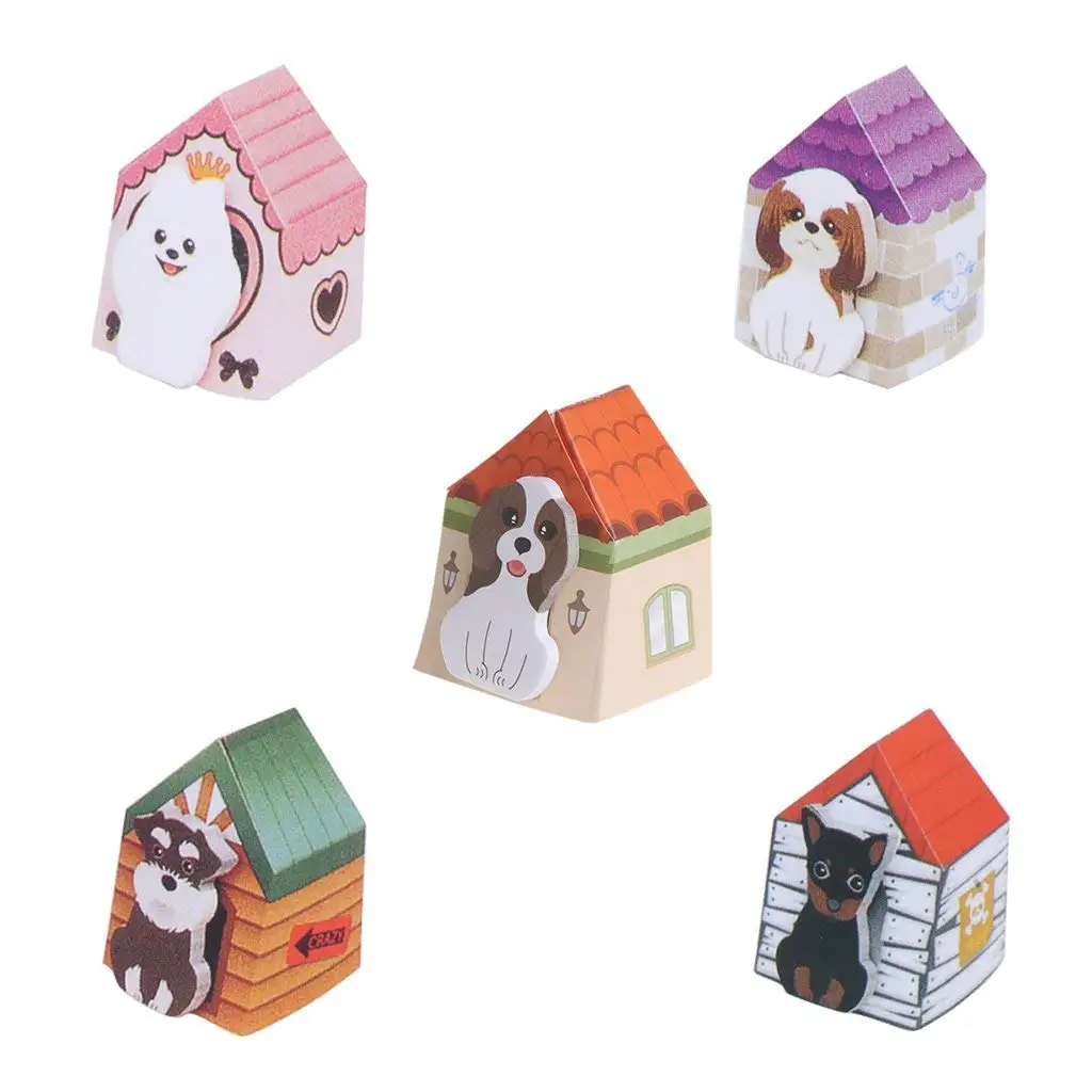 SQLang Dog House Memo Pads Sticky Notes Writing Paper Notepad Home Office Stationery