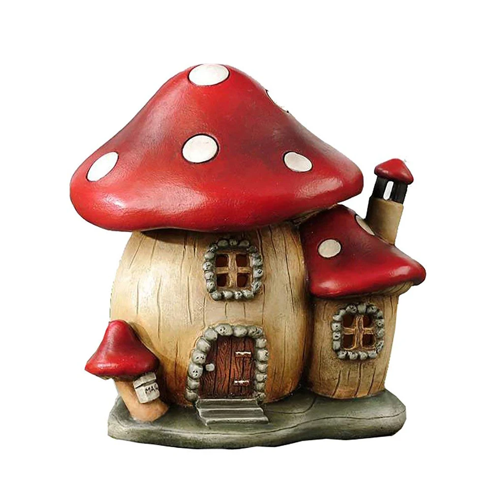 Sweet Resin Miniature Mushroom House For Your Fairy Garden