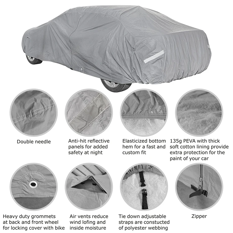 2-days Delivery Inventory Universal Fit Waterproof Car Cover With ...