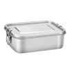 18/8 LFGB eco metal kitchen food storage container with removable compartment 1200ml lunch box stainless steel