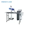 industrial 30w CO2 laser printer on glass bottle