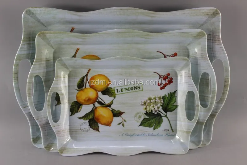 3pcs Melamine Serving tray set ,Homeware tray