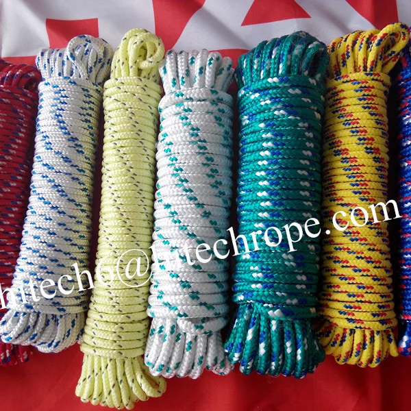 Round Braided Pp/pe Color Rope Cord For 