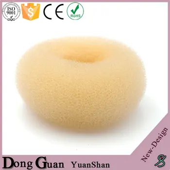 Blonde Hair Donut Bun Ring Styler Maker Ponytail Holders Thick