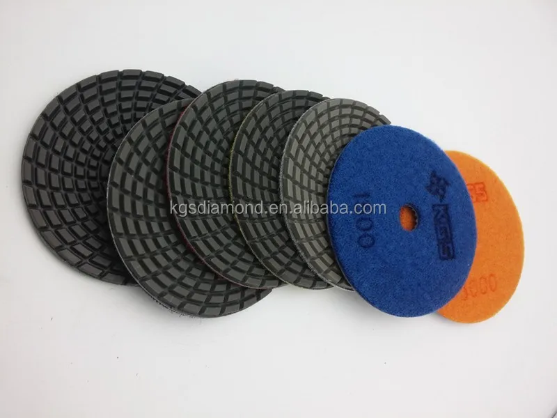 Kgs Speedline Mm 100/10 Diamond Grinding Disc Qrs Backing For Marble Granite Floor Polishing