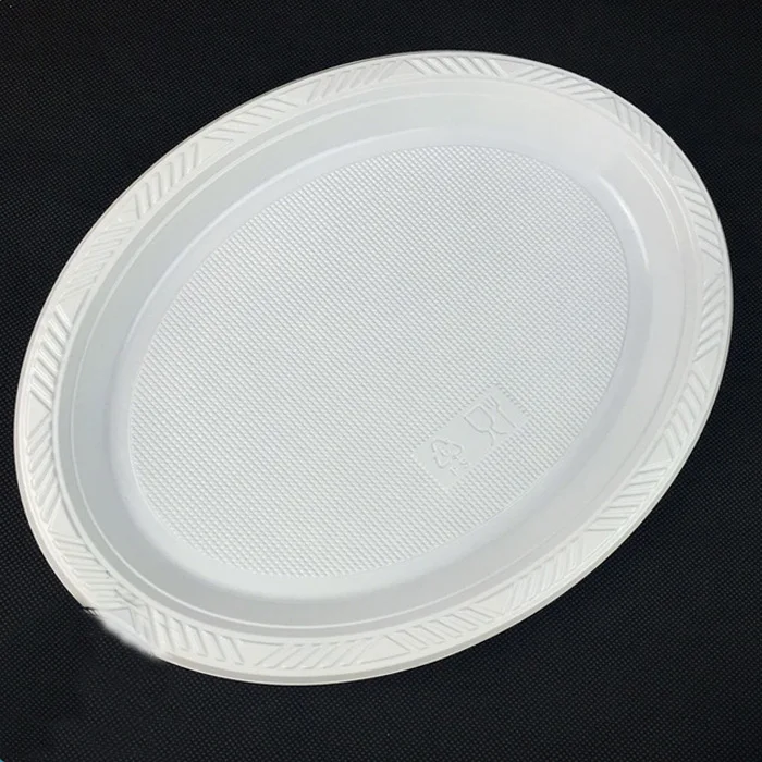 black and white disposable plates