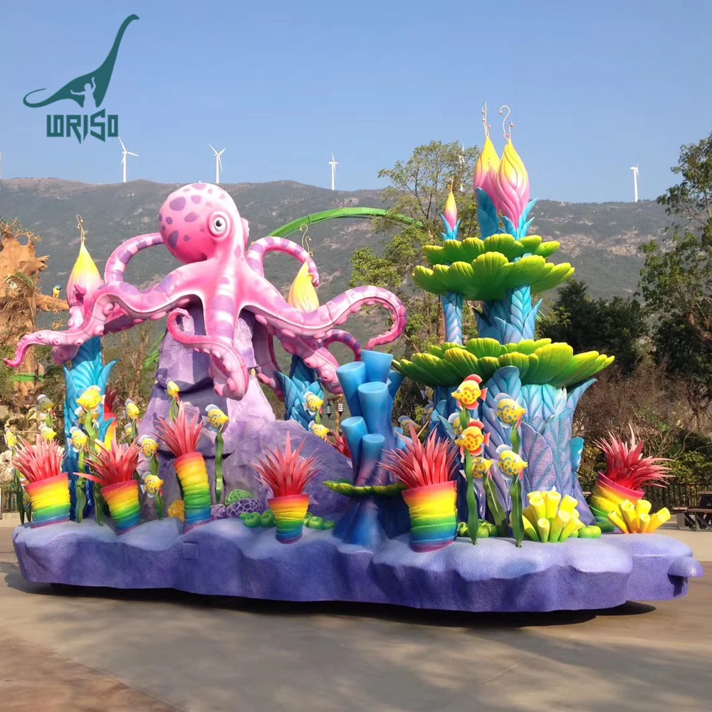 Customized Amusement park Fiberglass Parade floats for Theme Park