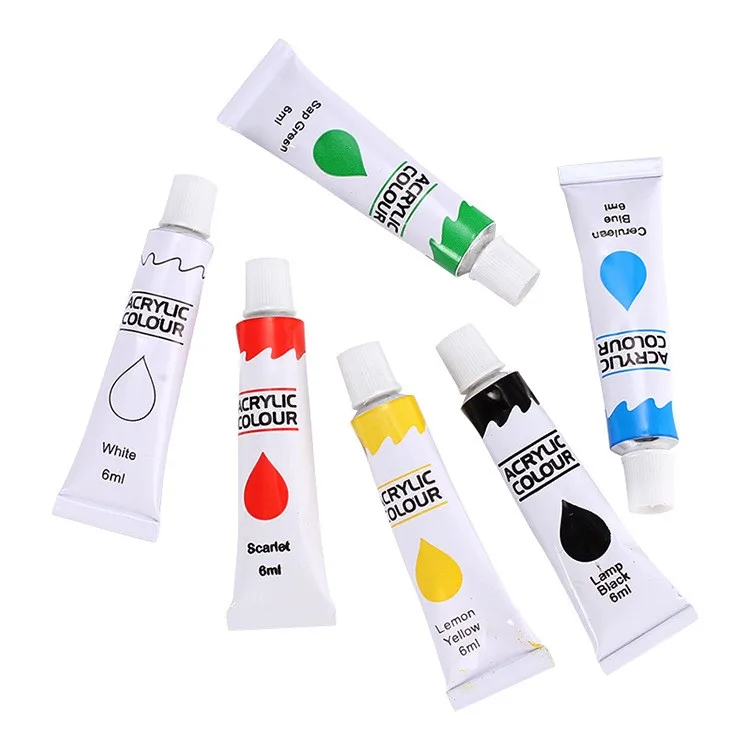 Professional No Fading 24 Colors Water Based Acrylic Paint Kit On
