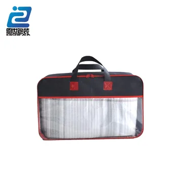 Large Clear Pvc Plastic Double Zipper Bag With Handles - Buy Double Zipper Bag,Plastic Zipper ...