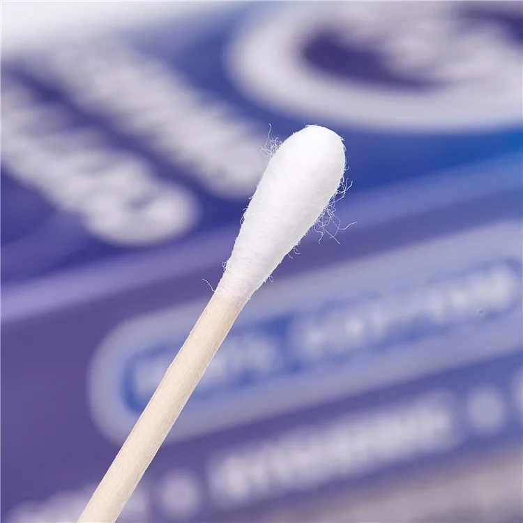 400pcs Bamboo Wooden Stick Pure Japanese Cotton Swab Medical Cotton Bud