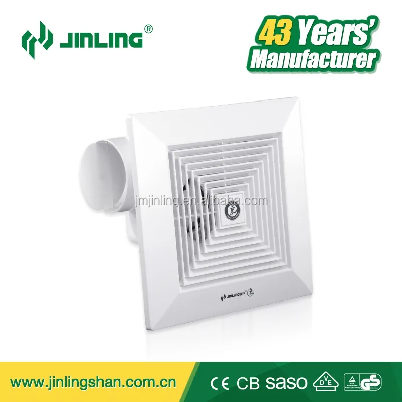 Full Plastic Ceiling Mounted Duct Exhaust Fan Bathroom Ventilation Fan