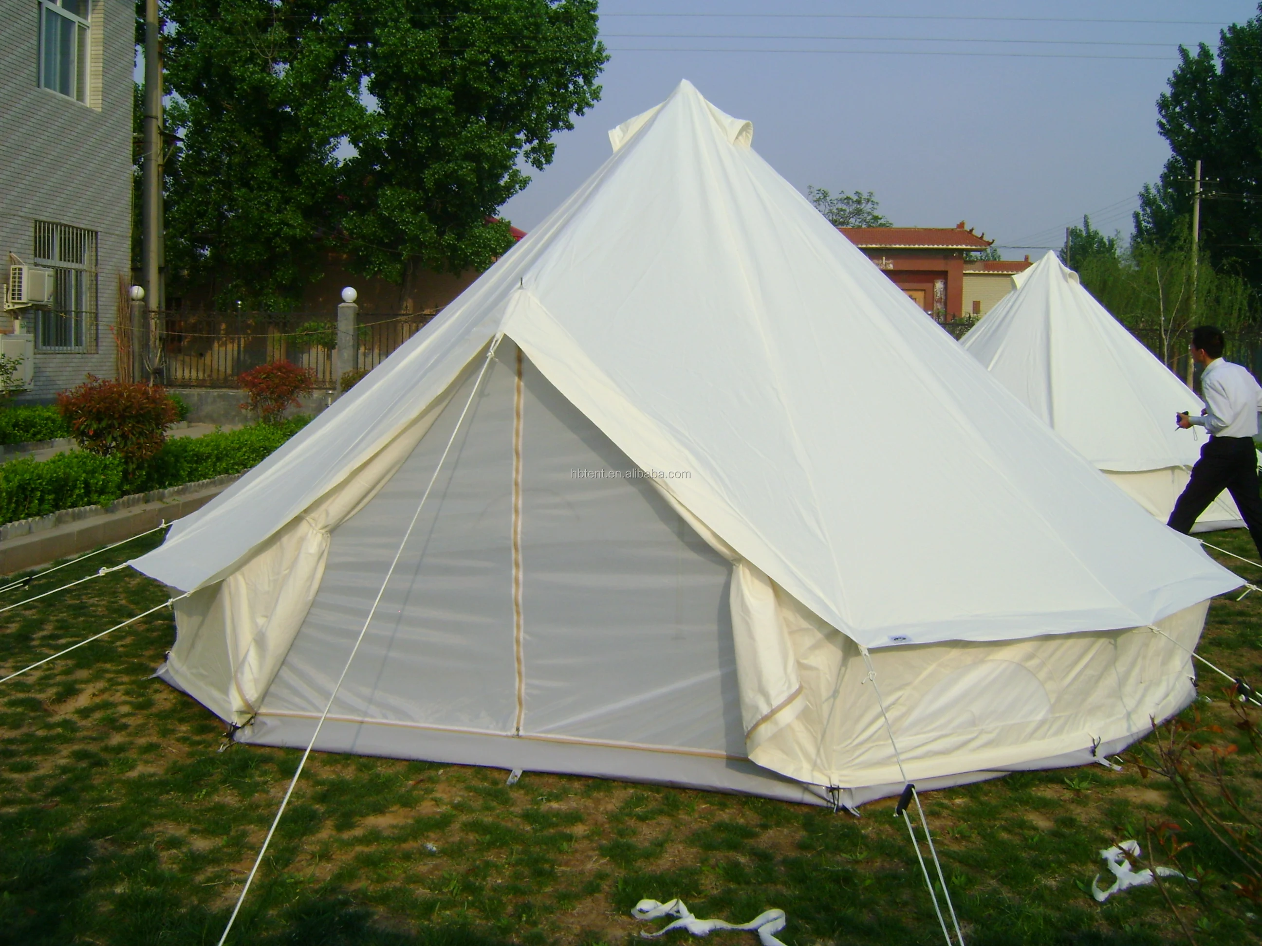 Cotto Canvas Dome Tent With 2.5*2.5m Aluminium Pole Round Top Aluminium ...
