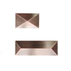 Copper plated aluminum post caps for fence