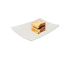 hot sale high quality super white rectangle shaped porcelain flat plate