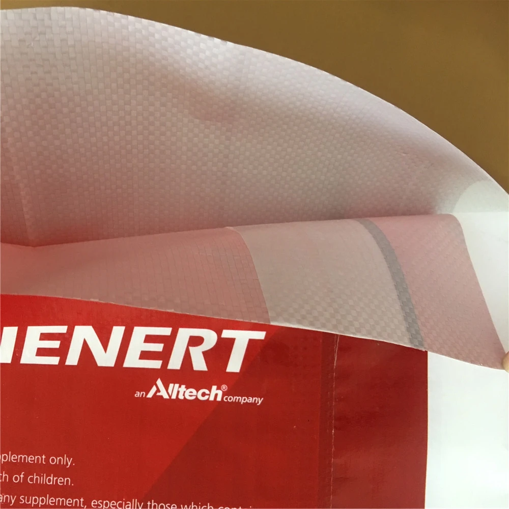 lamination Matt / bopp moistureproof 50kg white pp woven sugar bag with PE liner