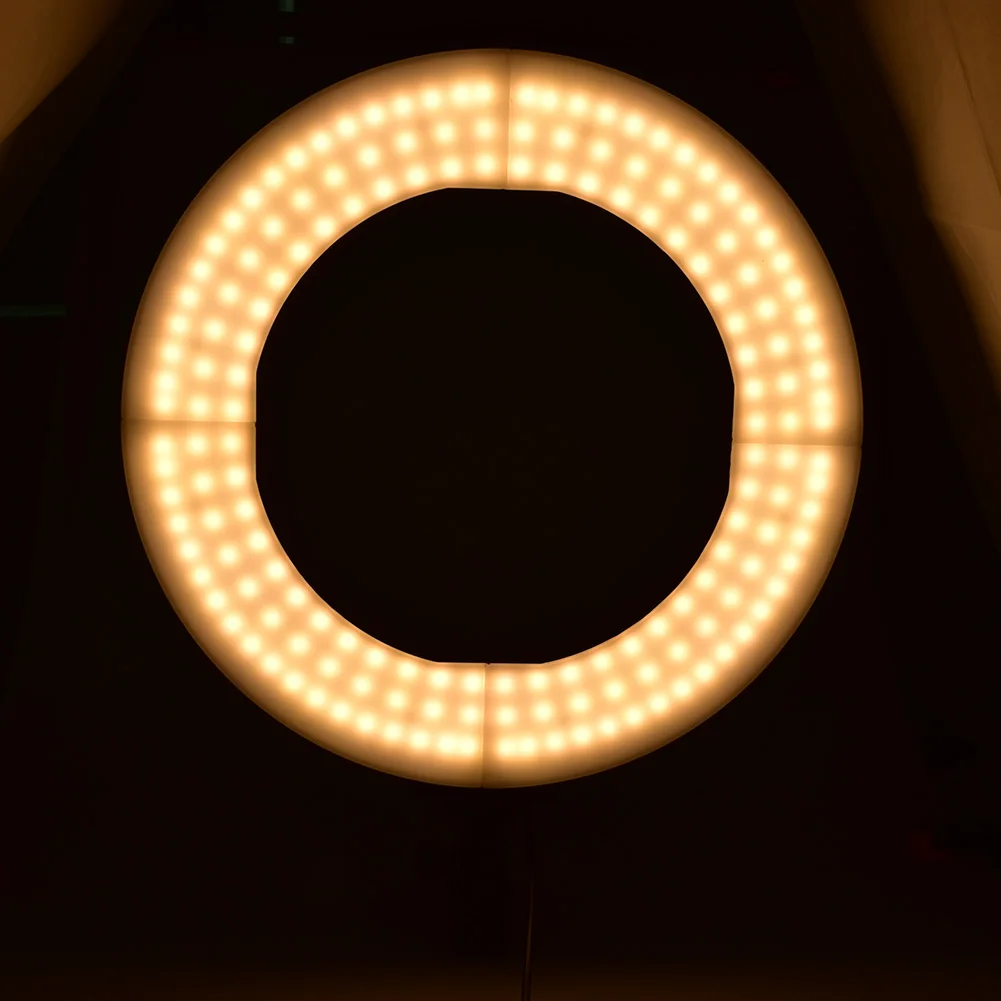 18" 448pcs Led Ring Light,Dimmable Dual Color 85w 27005500k Circular