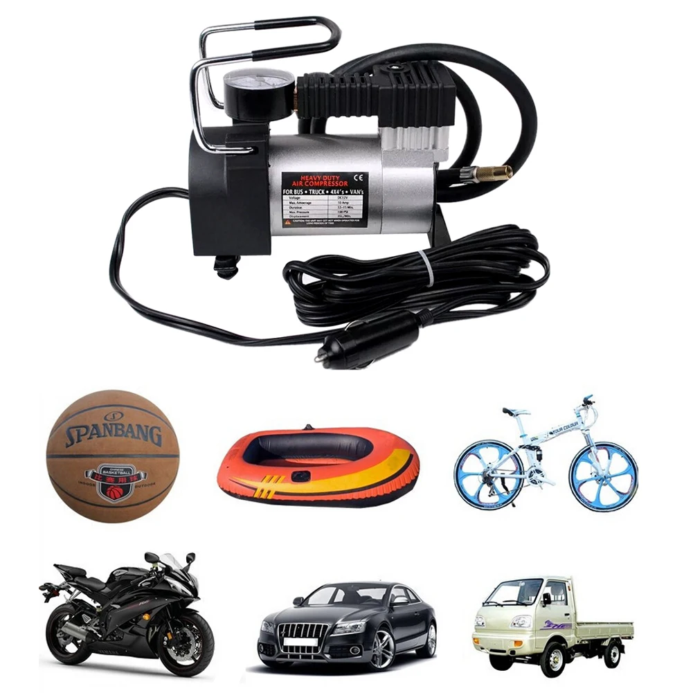 Portable Multi Use Car Air Compressor Inflatable Pump Auto