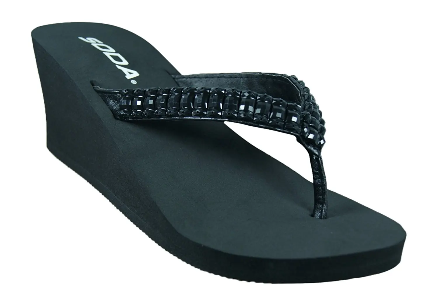 soda wedge flip flops