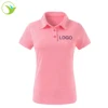 China Apparel Manufacture Custom Women'S Office Uniform Design Polo T-Shirt 80% Cotton 20% Polyester