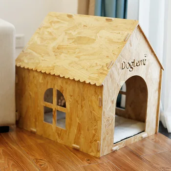 indoor wooden dog house