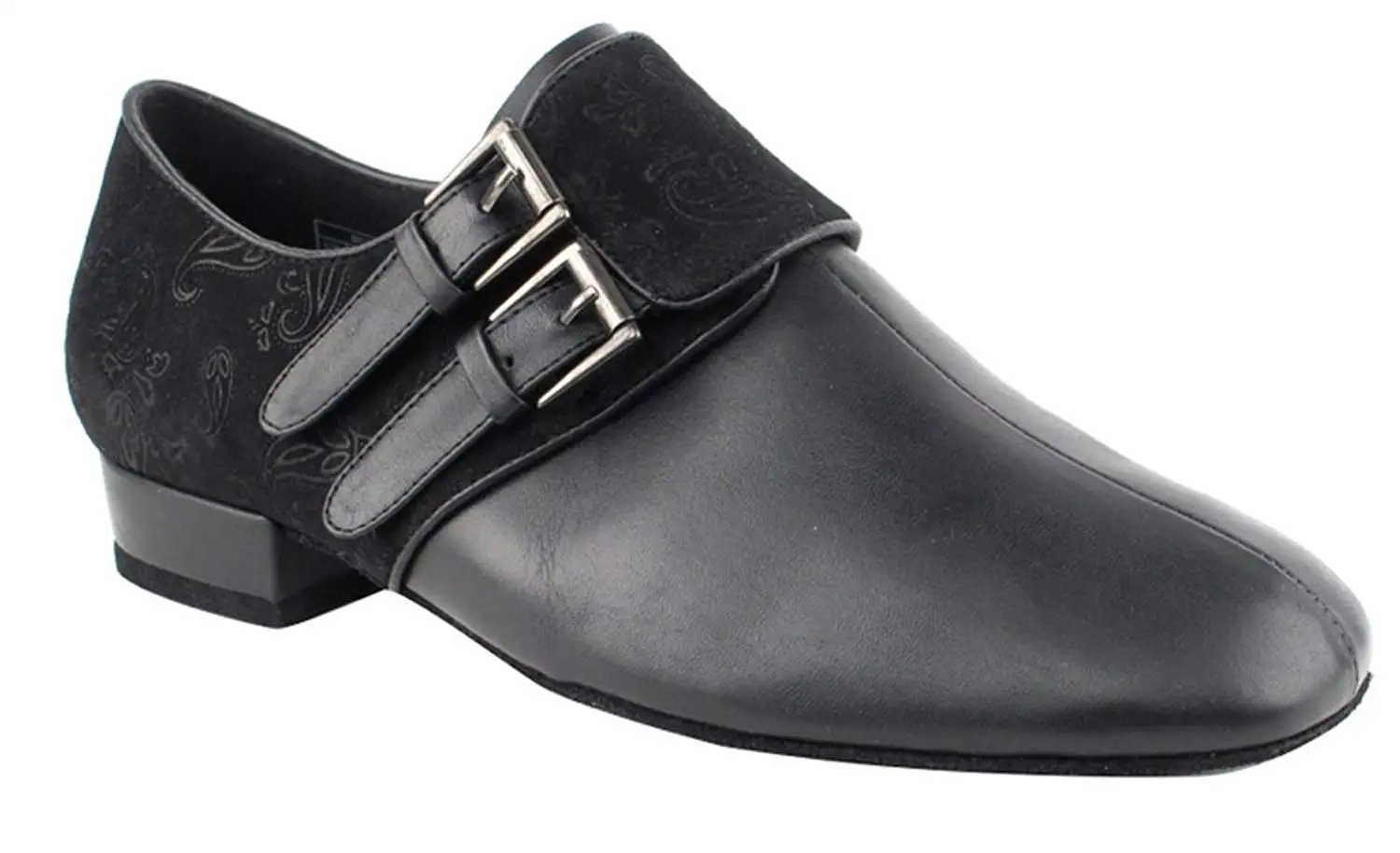 Very Fine Shoes Men's Standard & Smooth Competitive Dancer Series CD9006A Black Leather & Nubuck Shoes