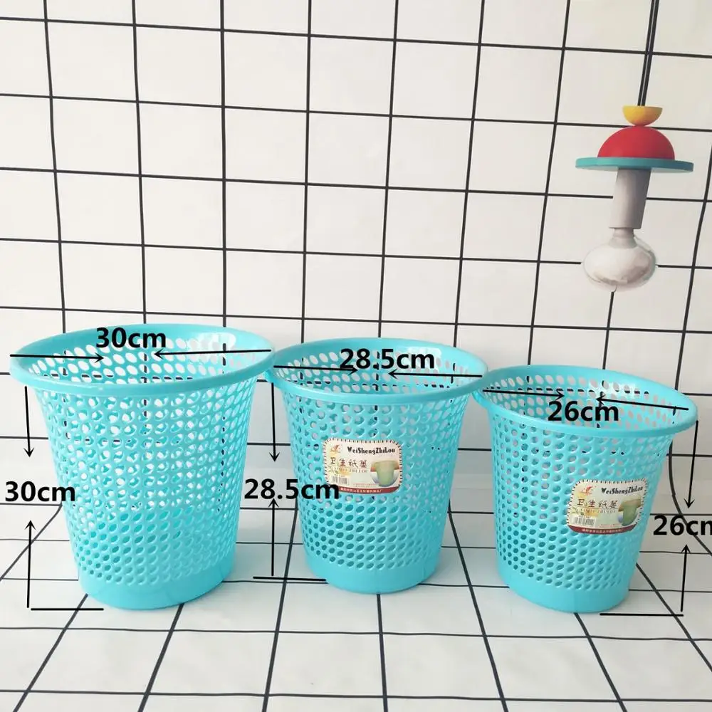 Household Bathroom Office Plastic Waste Bin Waste Paper Basket Buy