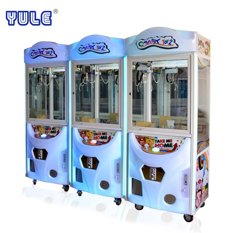 Crazy Toy 2 Coin Pusher Key Master Crane Claw Machine Led Arcade Game Machine For Sale Buy Coin Pusher Game Machine Simulator Toy Claw Game Machines Key Master Product On Alibaba Com