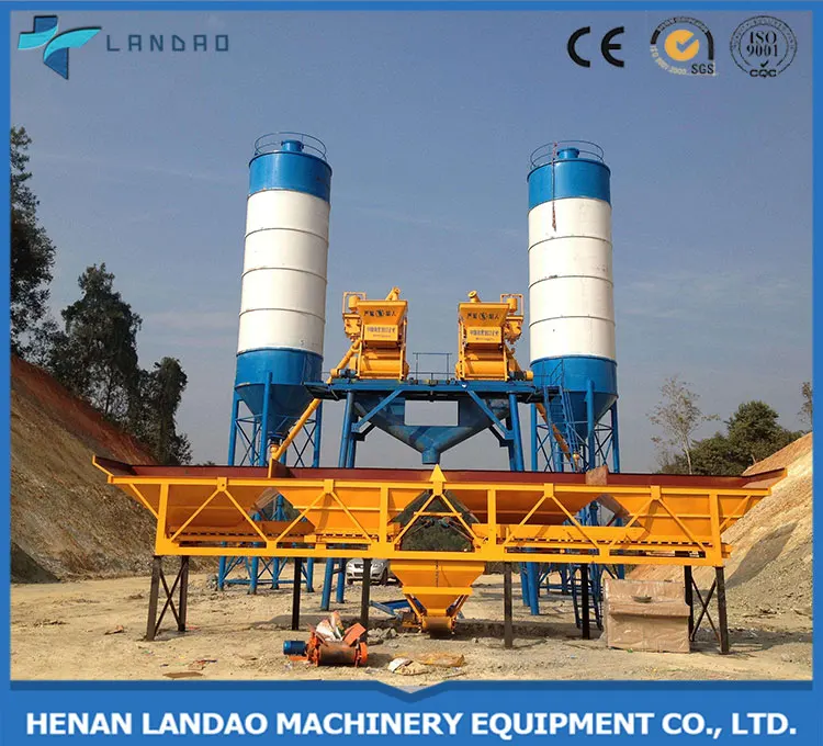 Sand Precast Concrete Plant Equipment 35m3/h 35 CBM Mini Concrete Batching Plant