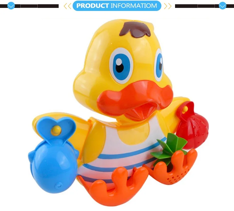 Promotional waterwheel big shower baby duck bath toy.jpg