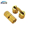 China manufacturer copper hinge box hinge for furniture concealed barrel hinge solid brass cylinder