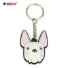 Cheap Custom Keychain Manufacturer Promotional 3D dog Pvc Rubber key chainToy No Minimum