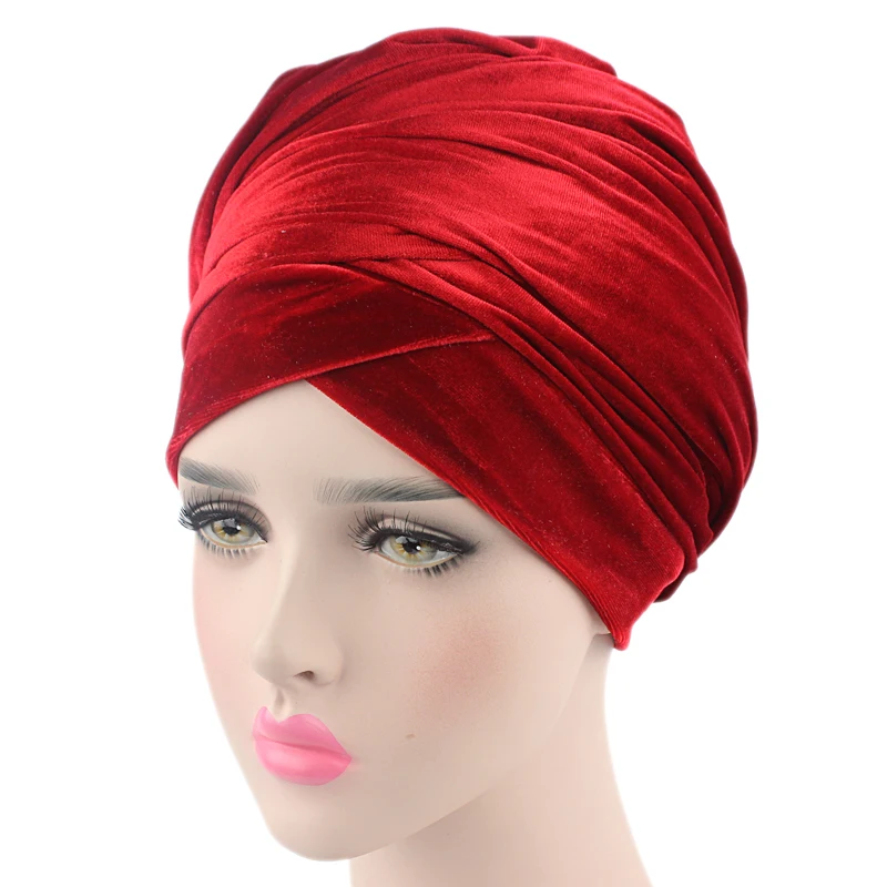 Details about   Velvet Turban Long Tube Wraps Cap Africa Women Headscarf Hat Muslim Girls Hjiab 