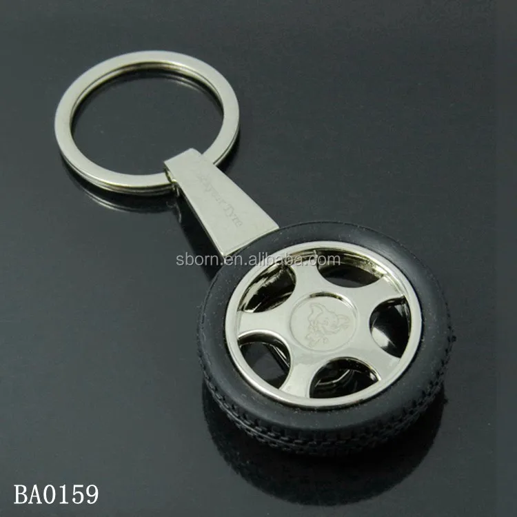 Metal Tyre Keychain 3d Car Round Tire Advertising Gift Rubber Wheel Keyring Buy Metal Tyre