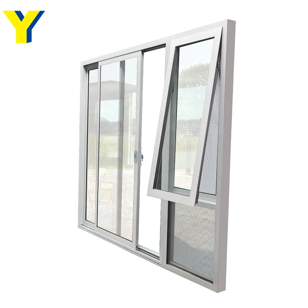 Garage door sliding door clear double glazed aluminium sliding window