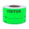 Hybsk Visitor Pass Fluorescent Yellow Visitor Identification Labels Stickers 300 Labels Per Roll