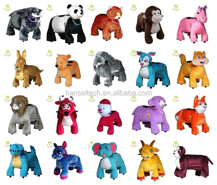 rideable plush animals