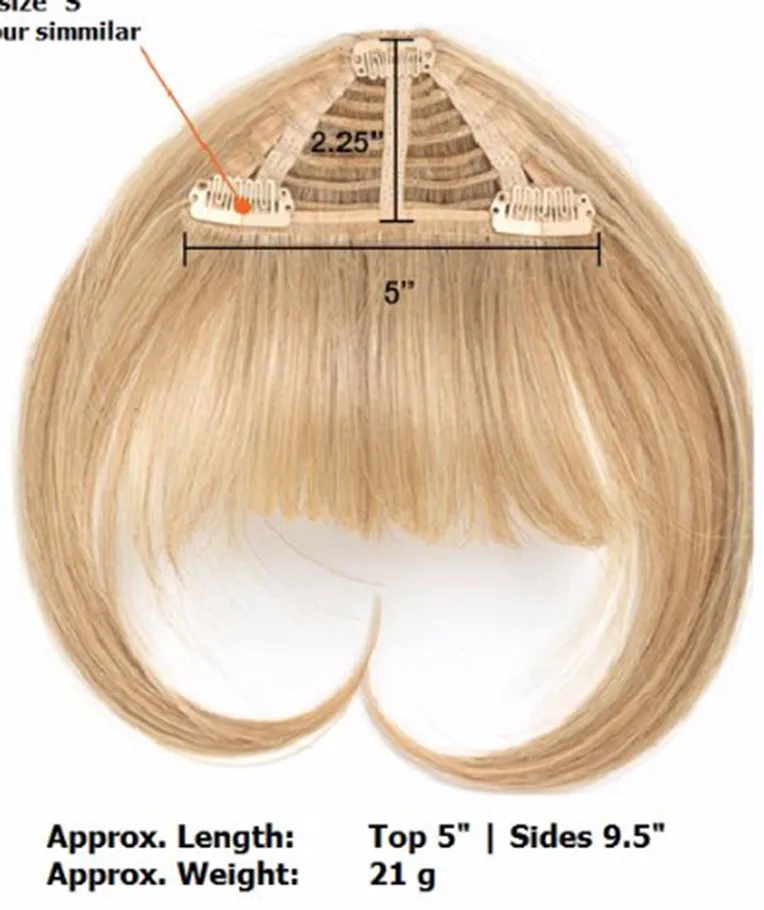 Human Hair Clip In Fringe Bangs Extension,Woman Human Short Hair Bangs