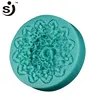 Valentine's day romantic silicon mold cake rose flower lace silicon mold making cake