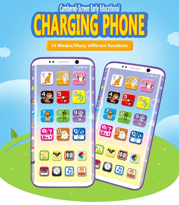 Cheap USB charging talking phone kids educational toy