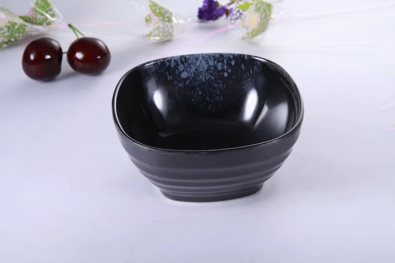 Japanese tableware /black Sushi dinner set/Japanese imitation porcelain glass  tableware