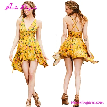 Spaghetti Strap Bohemian Dress