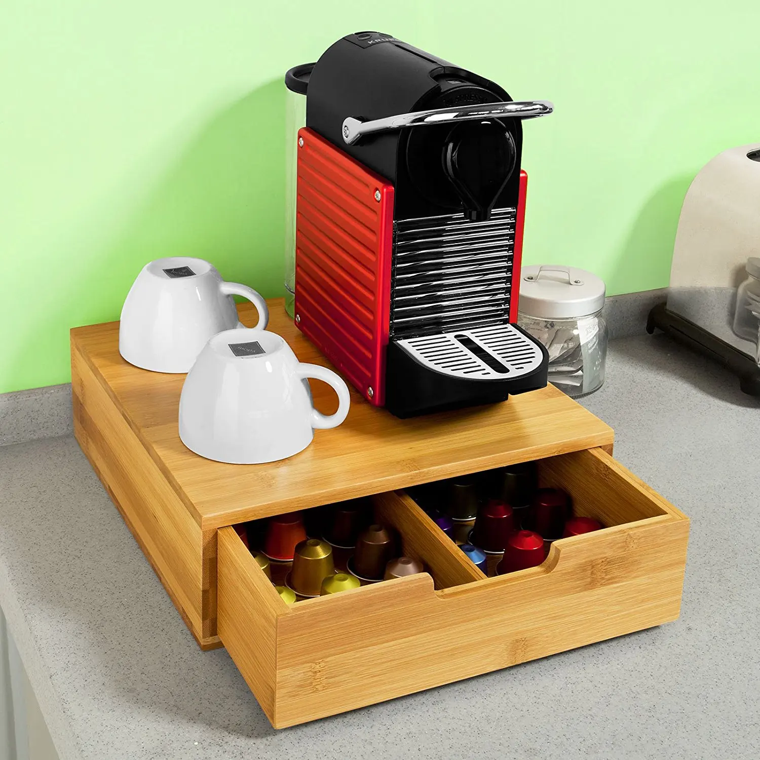 K-Cup Capsule Pod Drawer Storage Coffee Machine Stand Holder Au Stock 