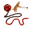 Interactive Soft Cat Balls Dark Color Scratching Wool Ball Pet Chew Toys Woolen Yarn Bite Resistant Training Toys Treat Balls