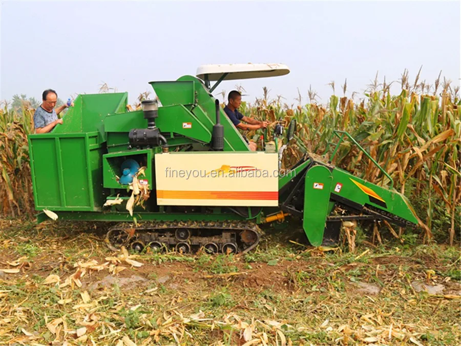crawler corn harvester