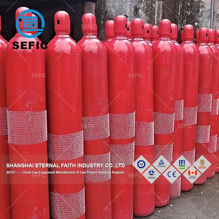 Seamless Steel 68L 45KG Co2 Gas Cylinder For Malaysia Market, View CO2