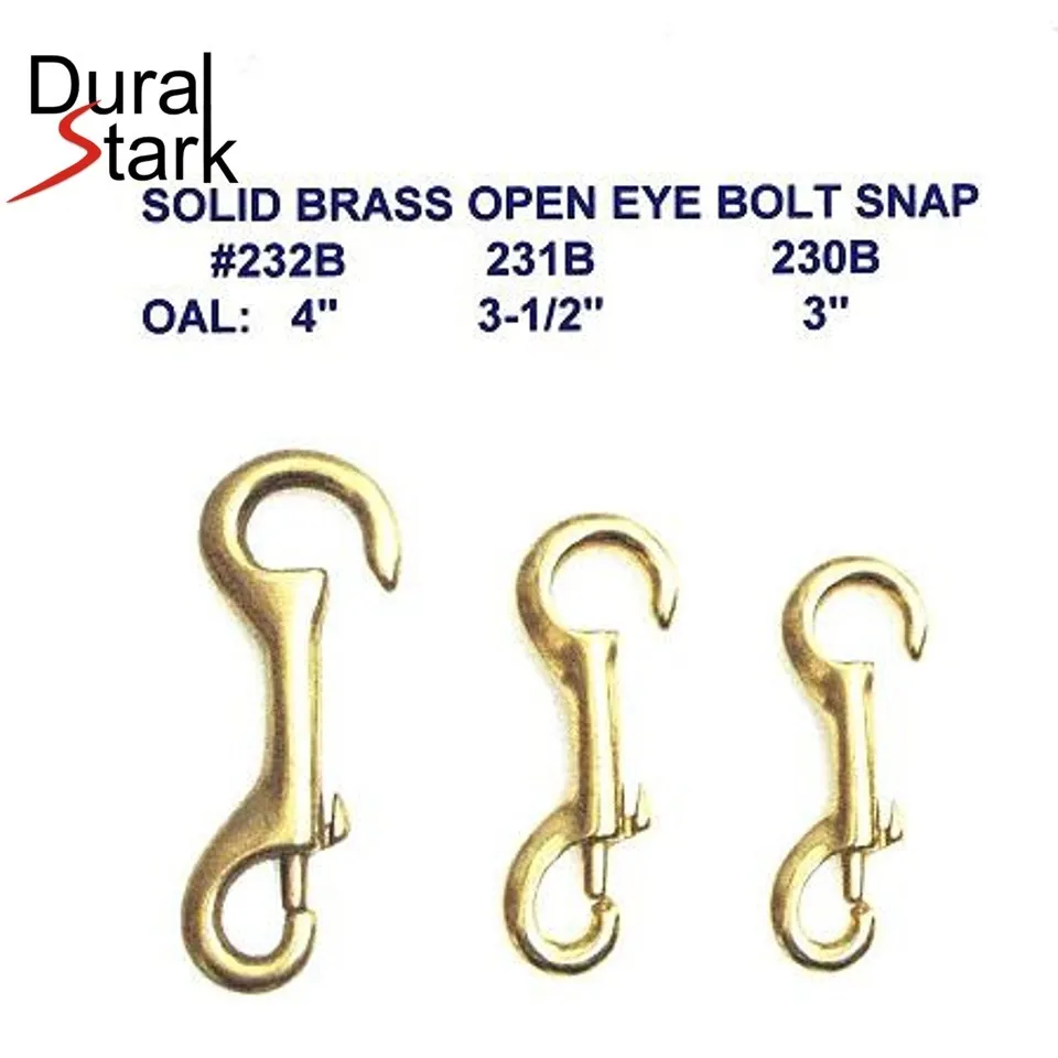 Brass Bolt Snap Open End Trigger Snap Hook Bronze Fixed Eye Hooks Buy